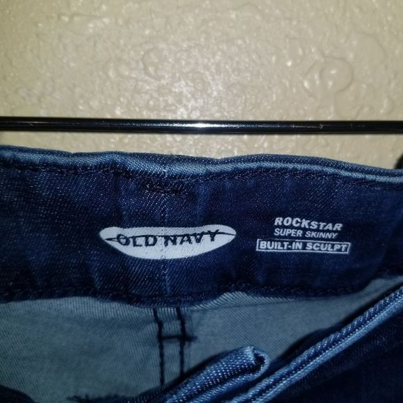 Old Navy Rockstar medium Wash Super Skinny Stretch Jeans Plus Size 28 New - Picture 5 of 5